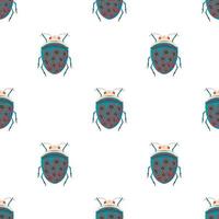 Bug pattern seamless vector