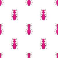 Bug pattern seamless vector