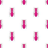 Bug pattern seamless vector