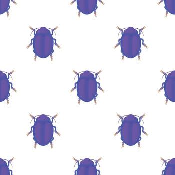Bug pattern seamless vector
