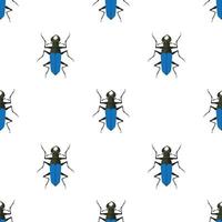 Bug pattern seamless vector