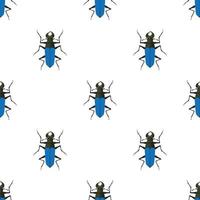 Bug pattern seamless vector