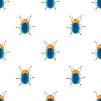 Bug pattern seamless vector