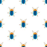 Bug pattern seamless vector