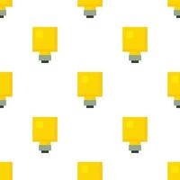 Square light bulb pattern seamless vector