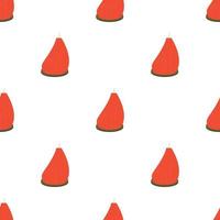 Big red candle pattern seamless vector