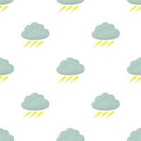Thunderstorm pattern seamless vector