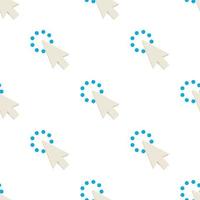 Pointing cursor pattern seamless vector