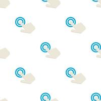 Touching cursor pattern seamless vector