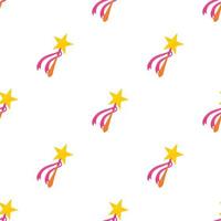 Magic wand toy pattern seamless vector