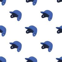 Baseball cap pattern seamless vector