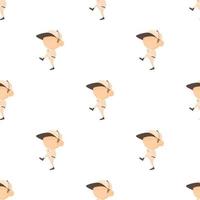 Throwing player pattern seamless vector