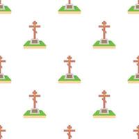 Christian grave pattern seamless vector