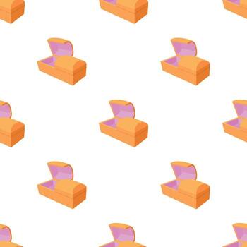 Opened coffin pattern seamless vector