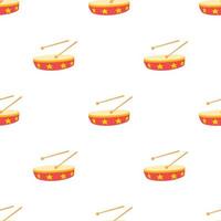 Drum pattern seamless vector