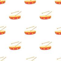 Drum pattern seamless vector