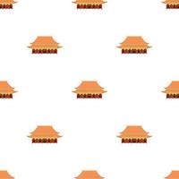 Pagoda temple pattern seamless vector