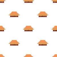 Pagoda temple pattern seamless vector