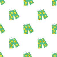 Beach shorts pattern seamless vector