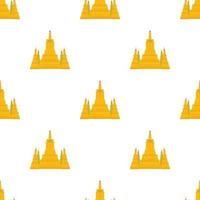 Virupaksha temple pattern seamless vector