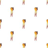 Fireman pattern seamless vector