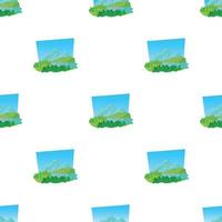 Forest pattern seamless vector
