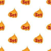 Flame pattern seamless vector