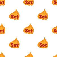 Flame pattern seamless vector
