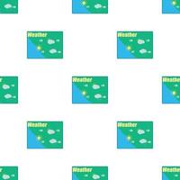 Weather forecast pattern seamless vector