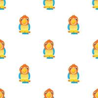 Parrot pattern seamless vector
