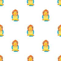 Parrot pattern seamless vector