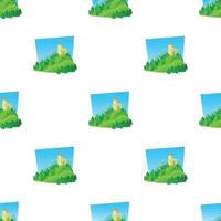Castle pattern seamless vector