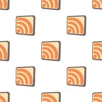 Wireless network sign pattern seamless vector