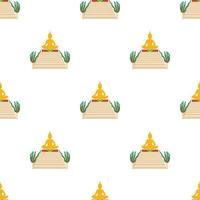 Budda pattern seamless vector