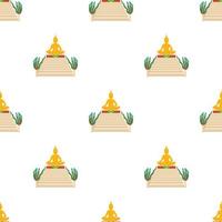 Budda pattern seamless vector