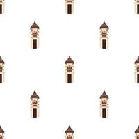 Lighthouse pattern seamless vector