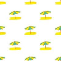 paraguas de sol patrón vector sin costura