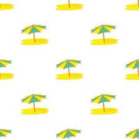 Sun umbrella pattern seamless vector