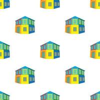 Brazil house pattern seamless vector