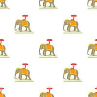 Elephant pattern seamless vector