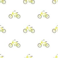 Bicycle pattern seamless vector