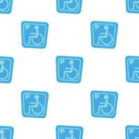 Invalid parking pattern seamless vector