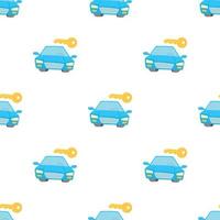 Blue car pattern seamless vector