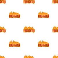 Fire logo, cartoon style vector