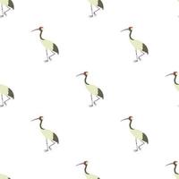 Chinese crane pattern seamless vector