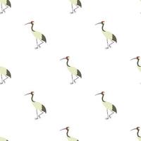 Chinese crane pattern seamless vector