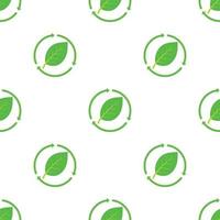 Ecology pattern seamless vector