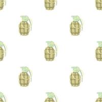 Hand grenade pattern seamless vector