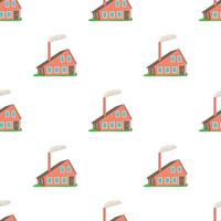 House with chimney pattern seamless vector