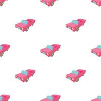 Red car pattern seamless vector